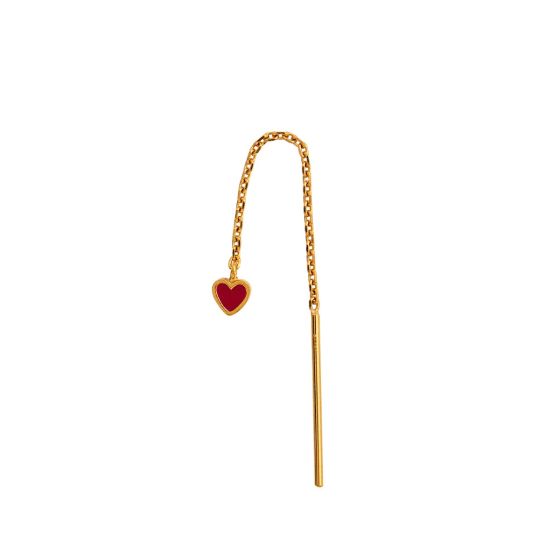 Stine A Dangling Love Heart 1364-02-Burgundy