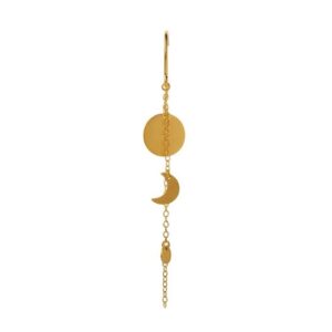 Stine A ørering Sun and Moon with chain 1360-02-S
