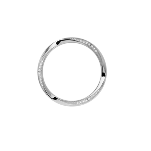 Christina - Topring med 21 hvide safirer 38 mm.