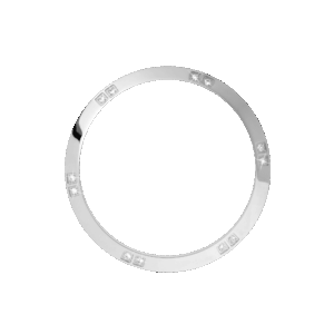 Christina - Topring med 12 hvide safirer 40 mm.