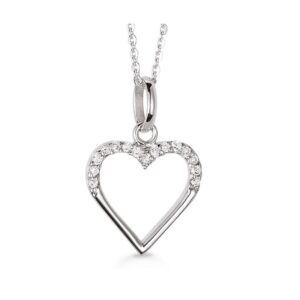Aagaard halskæde med hjerte 11323738-45