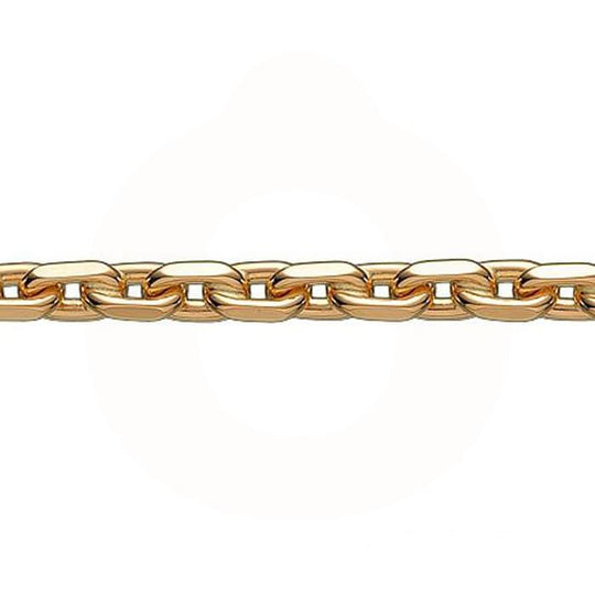 BNH 14 kt. Anker Facet halskæde, 1.8 mm