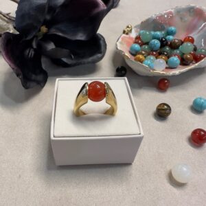 Donnatella karneol sten 10 mm.