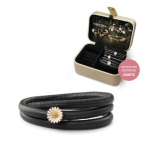 Christina Classic læder med Marguerite 605-JEWEL-G