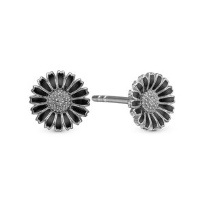 Christina Marguerite Black 8mm øreringe 671-S124