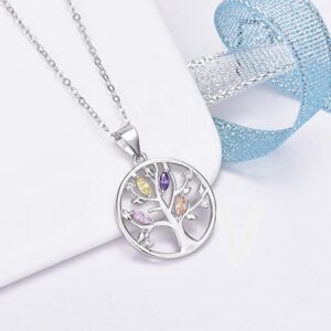 Livets træ halskæde sølv