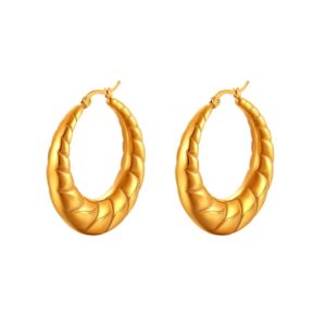 Donnatella - Øreringe i forgyldt stål