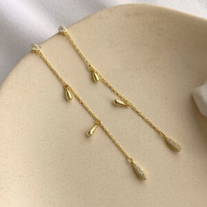 Donnatella - øreringe forgyldt sølv