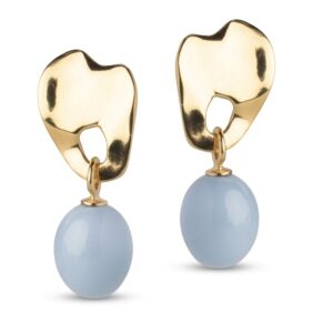 Enamel Aida øreringe E383Gsteelblue