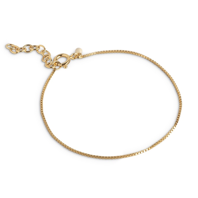 Enamel Box Chain 0.8 mm armbånd B121G