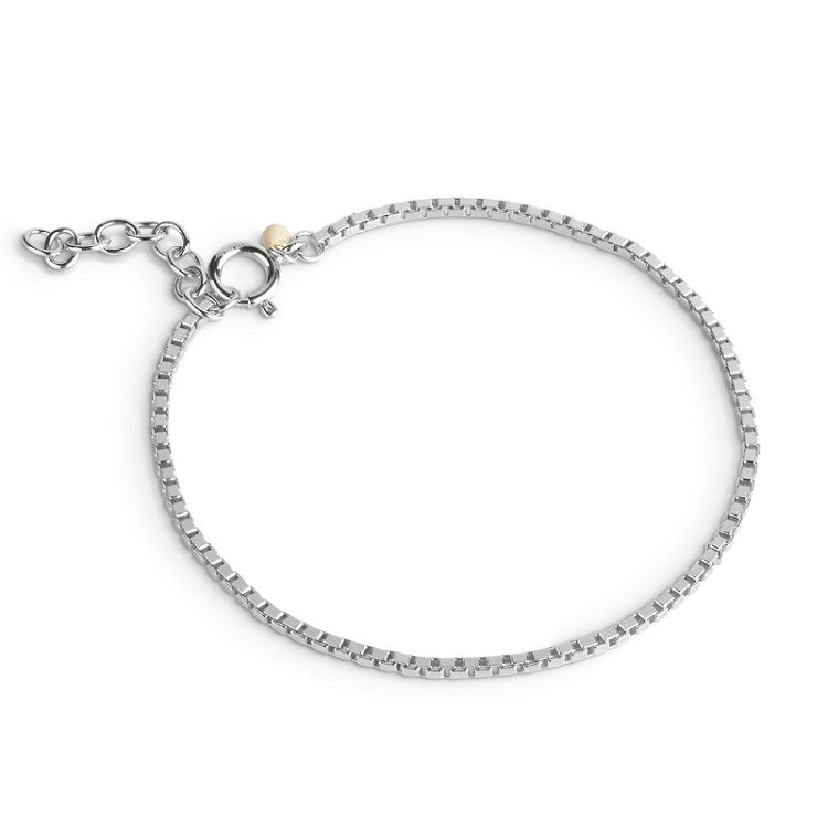 Enamel Box Chain 1,45 armbånd B122S