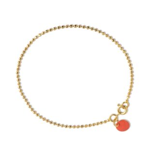 Enamel Copenhagen Armbånd Ball Chain Coral B16Gcoral