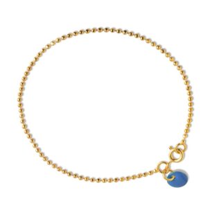 Enamel Copenhagen Armbånd Ball Chain Cornflower B16G