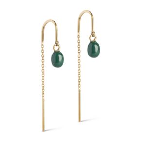 Enamel Eleanor øreringe E280GMpetrolgreen