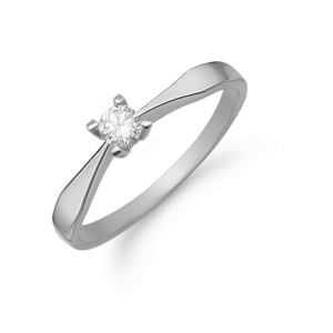 Eternity by Aagaard 8 kt ring hvidguld 0,05 ct.