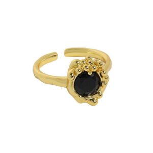 Donnatella ring black bubbles