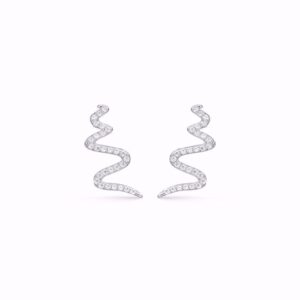 Guld & Sølv Design øreringe i sølv 11442