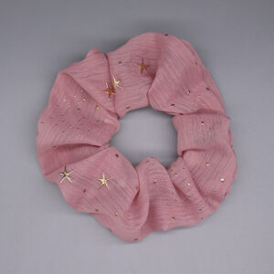 Hårelastik - Rosa med stjerner
