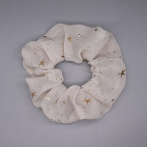 Hårelastik - Beige med stjerner