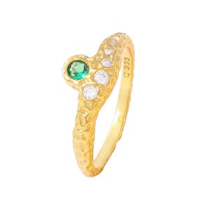 Hultquist Celeste Green ring S08468 G-G