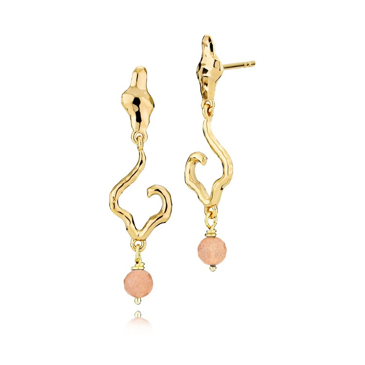 Izabel Camille Louisa øreringe A1769GSPEACHMOONSTONE