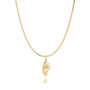 Josephine X Sistie halskæde med forgyldt vedhæng zs20218gs