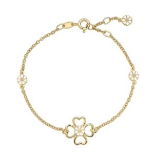 Lund Copenhagen marguerit armbånd med kløver 9015089-M