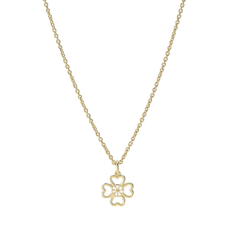 Lund Copenhagen marguerit halskæde med kløver 9025089-M