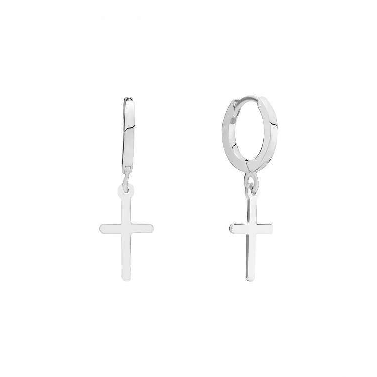 Lund Copenhagen øreringe med kors 9091169