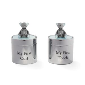 Noa Forkromet æske min første tand/hårlok blå 96015483146