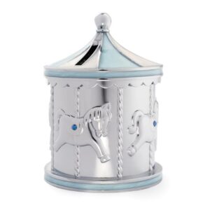 Noa Forkromet sparebøsse blå karrusel 92015286195