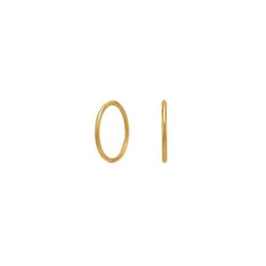 Nordahl creoler 12 mm. forgyldt 30108055900