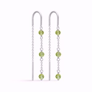 Guld & Sølv Design Øreringe med peridot 11438