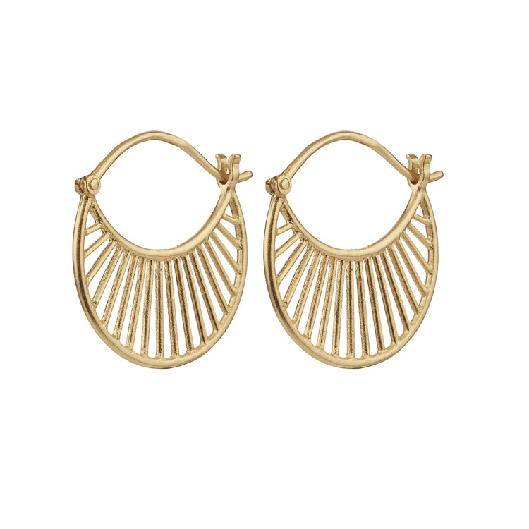 Pernille Corydon Daylight øreringe 22 mm. forgyldt E-571-GP