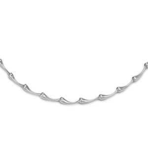 Randers Sølv Blank halskæde 245107