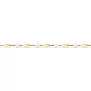 Scrouples armbånd 8 kt. guld og perler 33143