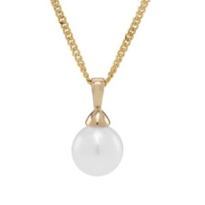 Siersbøl halskæde med ferskvandsperle