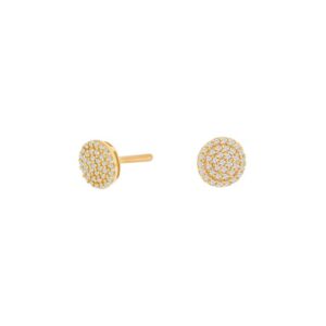 Siersbøl øreringe 14 kt. med diamanter