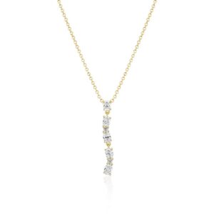 Sif Jakobs Ellera Ovale Lungo halskæde SJ-N2421-CZ-YG