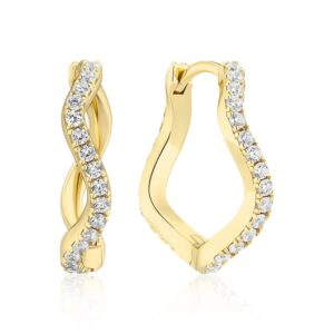 Sif Jakobs Ellera Waves Grande øreringe SJ-E3869-CZ-YG