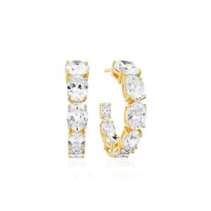 Sif Jakobs Ellisse Creolo Grande øreringe SJ-E2330-CZ-YG