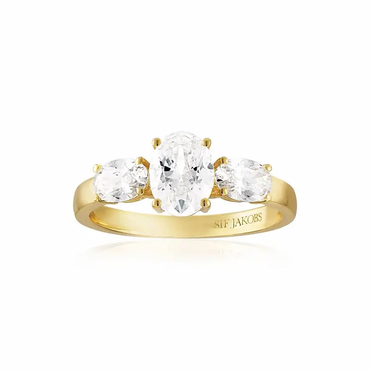 Sif Jakobs Ellisse Tre ring SJ-R2340-CZ-YG