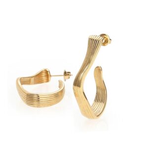 Silke x Sistie 2nd Creoler Large Forgyldt zx1019gs