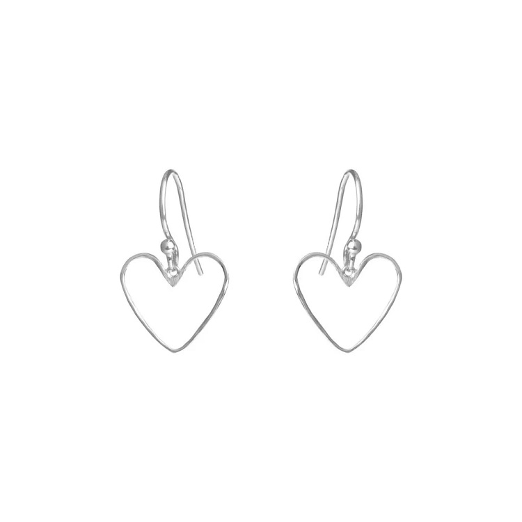 Susanne Friis Bjørner Hjerte 25 mm. øreringe 5703-1-12