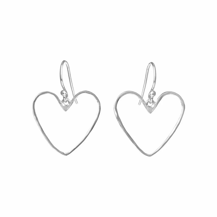 Susanne Friis Bjørner Hjerte 30 mm. øreringe 5703-1-20