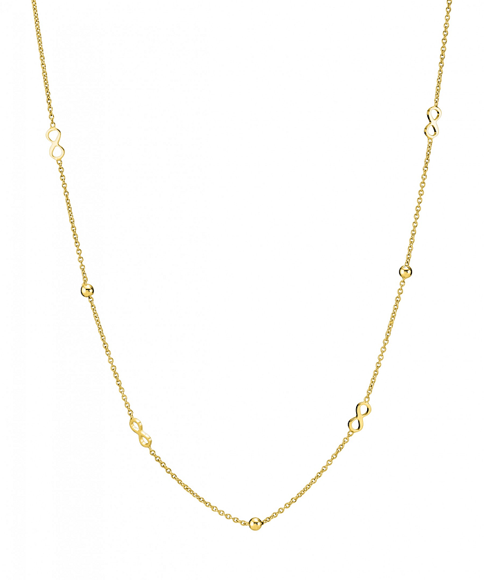 Lund Copenhagen 8 Kt. Halskæde Med Evighedstegn 3021124