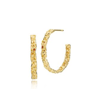 Sistie Silke X Sistie øreringe i forgyldt z1106gs