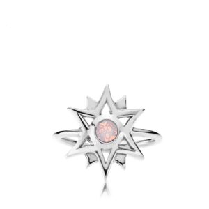 Sistie - Olivia by Sistie - Ring sølv & opal rosa