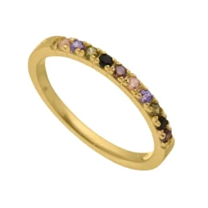 Aqua Dulce - Elena ring i forgyldt 4349