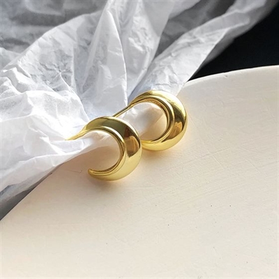 "Neluka" øreringe forgyldt sølv